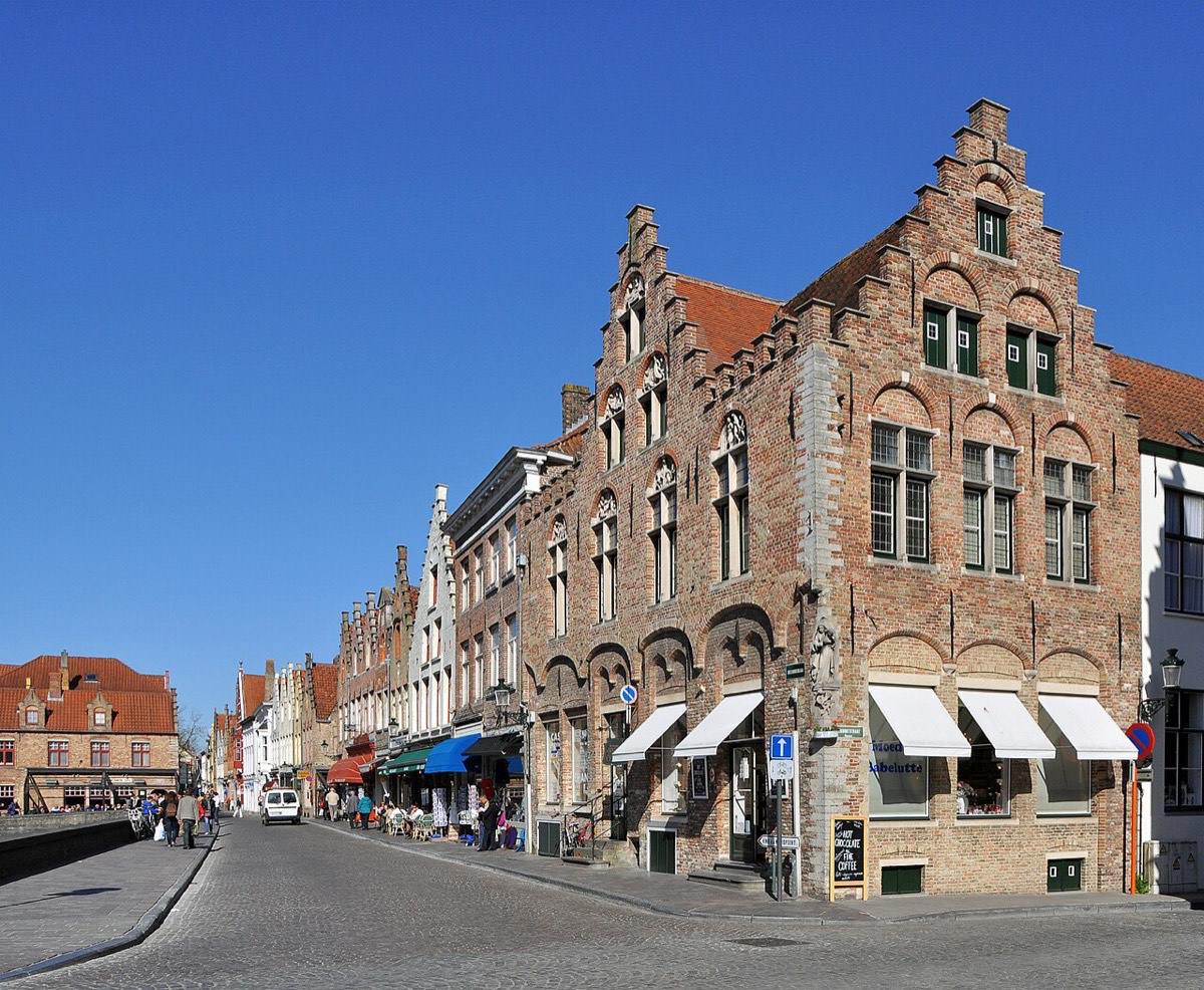 Le quai du Rosaire (Rozenhoedkaai), à Bruges.