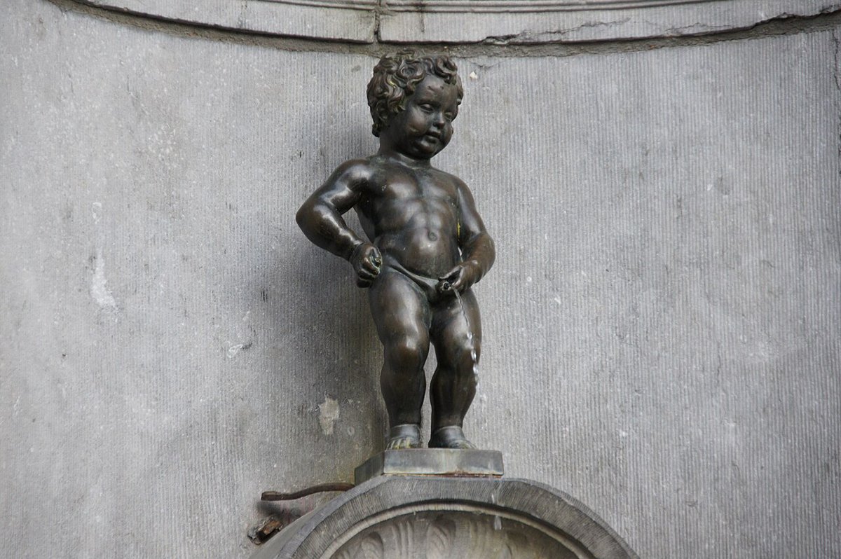 Manneken-Pis, à Bruxelles.