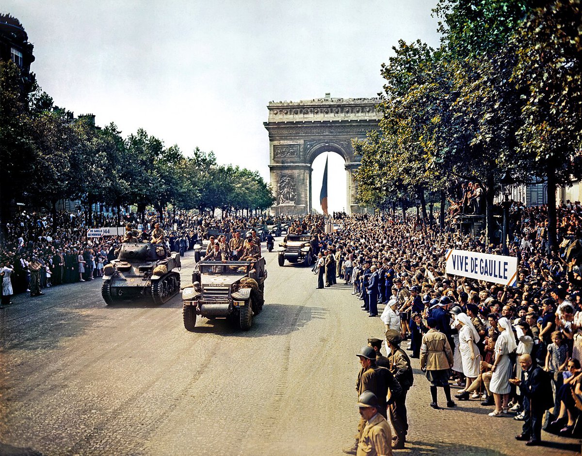 Les Champs-Élysées, à Paris.
