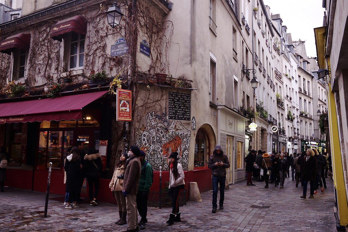 La rue des Rosiers, à Paris.